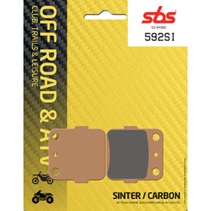 PLAQUETTES DE FREIN ARRIERE SBS 592SI YAMAHA YZ 80 93/01