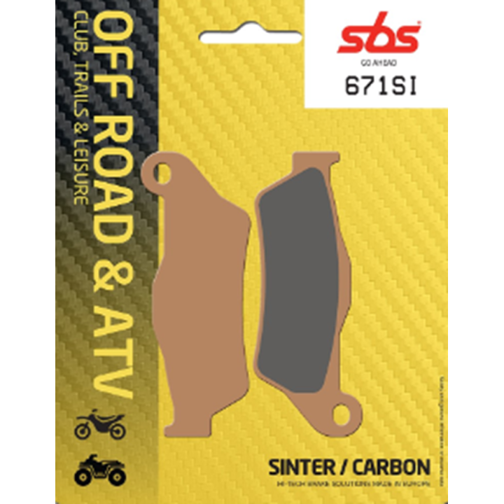 PLAQUETTES DE FREIN AVANT SBS 671SI SX 250 1996-2024