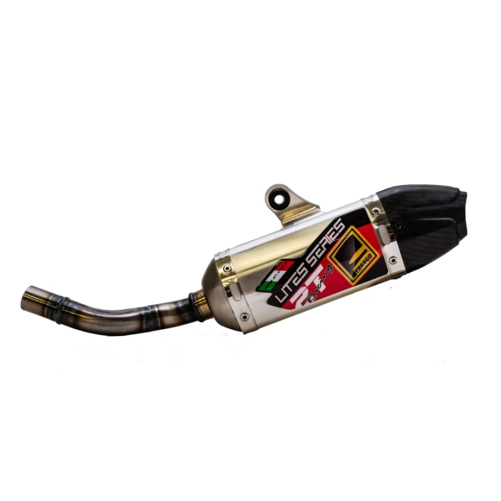SILENCIEUX D'ÉCHAPPEMENT FRESCO CARBY ALUMINIUM ET CASQUETTE CARBONE YAMAHA YZ 125 2002-21