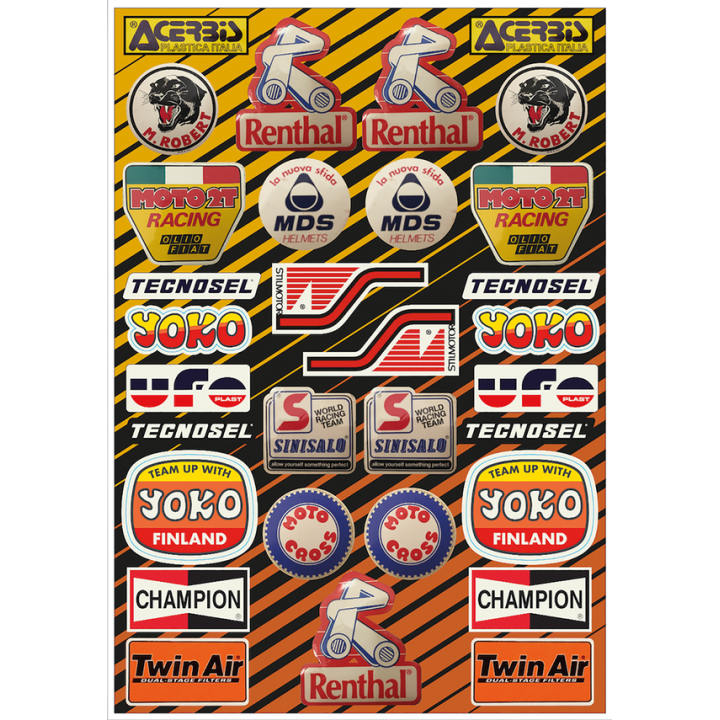 PLANCHE 50cm X 35cm STICKERS AUTOCOLLANTS