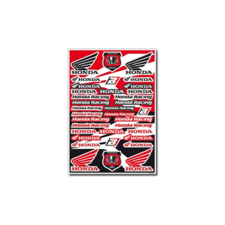 PLANCHE 50cm X 35cm STICKERS AUTOCOLLANTS HONDA