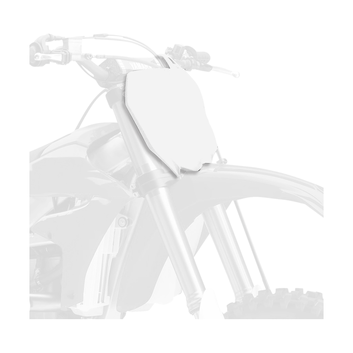 PLAQUE NUMERO FRONTALE POLISPORT BLANC YAMAHA YZ 125 2015-20