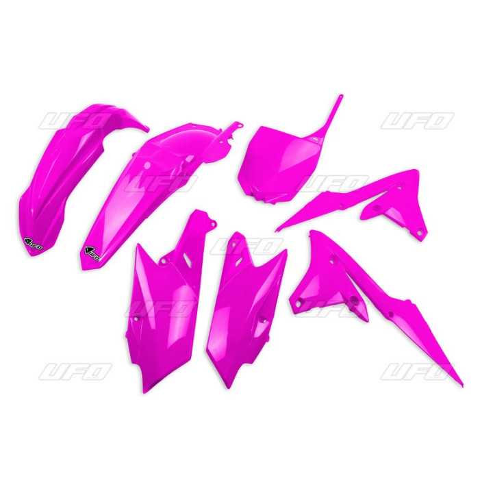 KIT PLASTIQUES CARENAGE UFO YAMAHA YZ 85 2015/21 ROSE FLUO