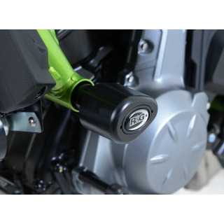 Tampons de protection R&G RACING Aéro noir KAWASAKI Z650 abs