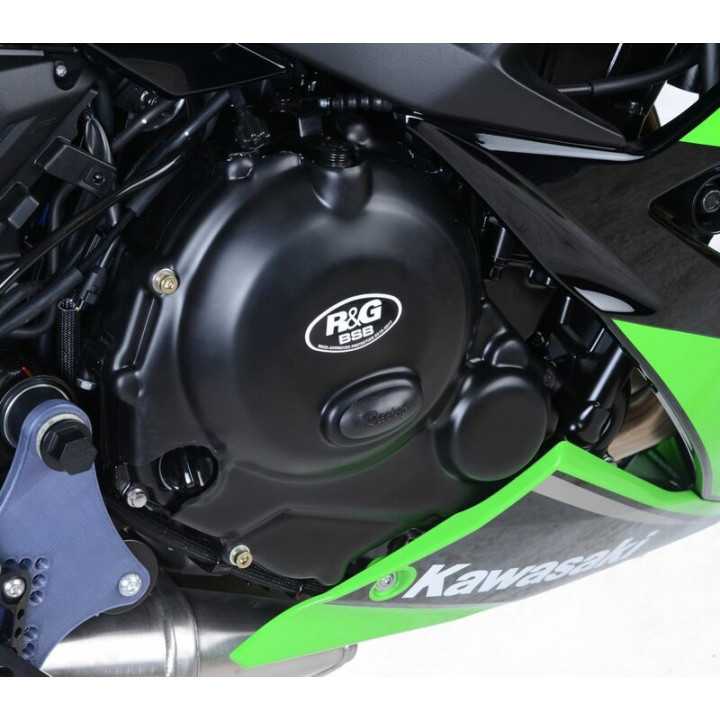 Couvre-carter droit R&G RACING Race Series noir KAWASAKI Z650abs