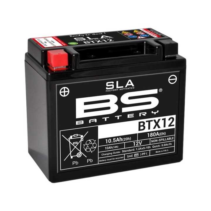 BATTERIE BS sans entretien activé usine - BTX12 KAWASAKI ER6-N 2006-11