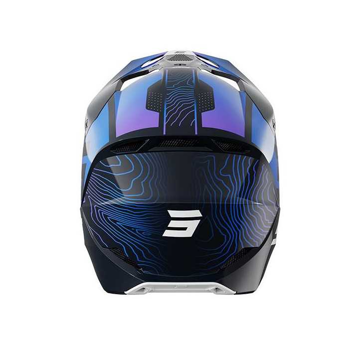 CASQUE SHOT MOTO CROSS FURIOUS APEX BLEU BRILLANT 2025
