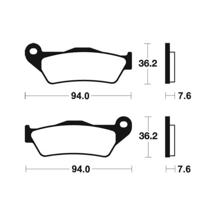 PLAQUETTES DE FREIN AVANT MOTO MASTER SINTER PRO KTM 125 150 250 300 EXC 1996-24