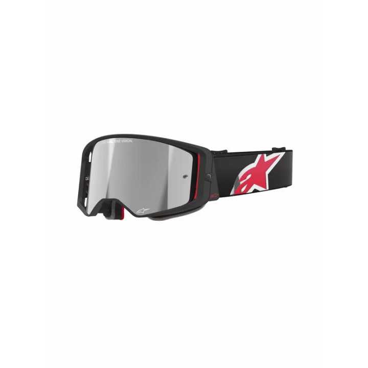 MASQUE LUNETTES Alpinestars Supertech Corp noir rouge ECRAN IRIDIUM gris