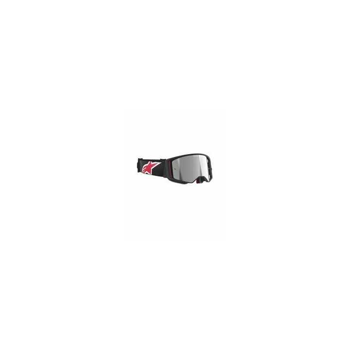 MASQUE LUNETTES Alpinestars Supertech Corp noir rouge ECRAN IRIDIUM gris