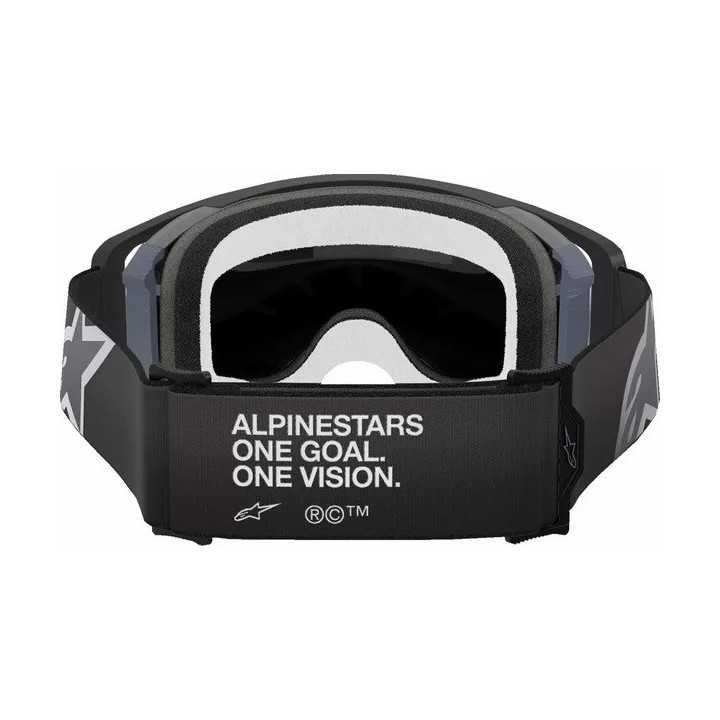 MASQUE LUNETTES Alpinestars Supertech Corp noir ECRAN IRIDIUM gris