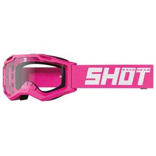 LUNETTES MASQUE CROSS SHOT SOLID NEON PINK GLOSSY ROCKET KID ENFANT