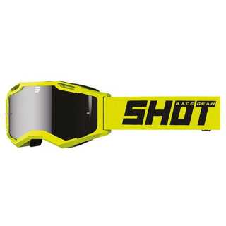 LUNETTES MASQUE CROSS SHOT SOLID IRIDIUM NEON YELLOW GLOSSY