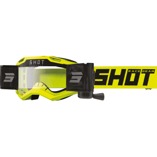 LUNETTES MASQUE CROSS SHOT IRIS 2.0 ROLL-OFF SOLID NEON YELLOW GLOSSY