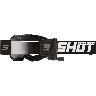 LUNETTES MASQUE CROSS ASSAULT 2.0 SHOT ROLL-OFF SOLID BLACK GLOSSY