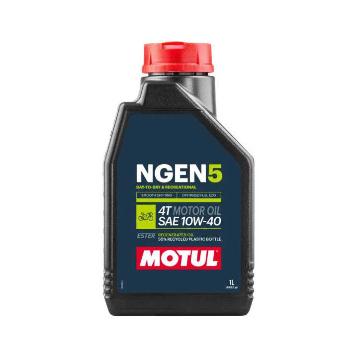 HUILE MOTUL NGEN5 TECHNOSYNTHESE MOTO MOTEUR 4T 10W40 1L