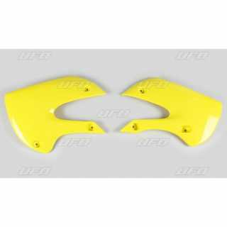 Ouies plastiques de radiateur UFO jaune Suzuki RM 65