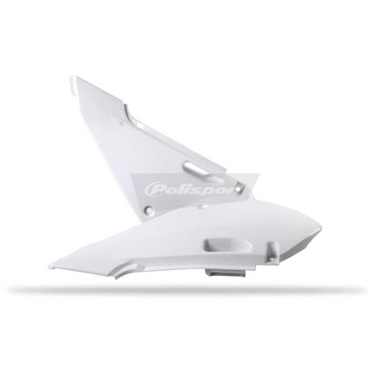 Plaques latérales POLISPORT blanches Suzuki RM 65