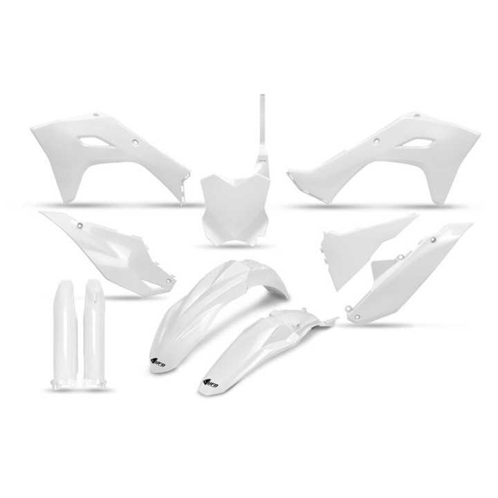 Kit plastiques carénage complet UFO BLANC KAWASAKI KXF 250 450 2024-2025