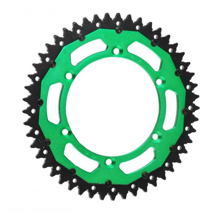 Couronne RFX Pro alluminium bi-composant vert KAWASAKI KXF 250 2004-2026