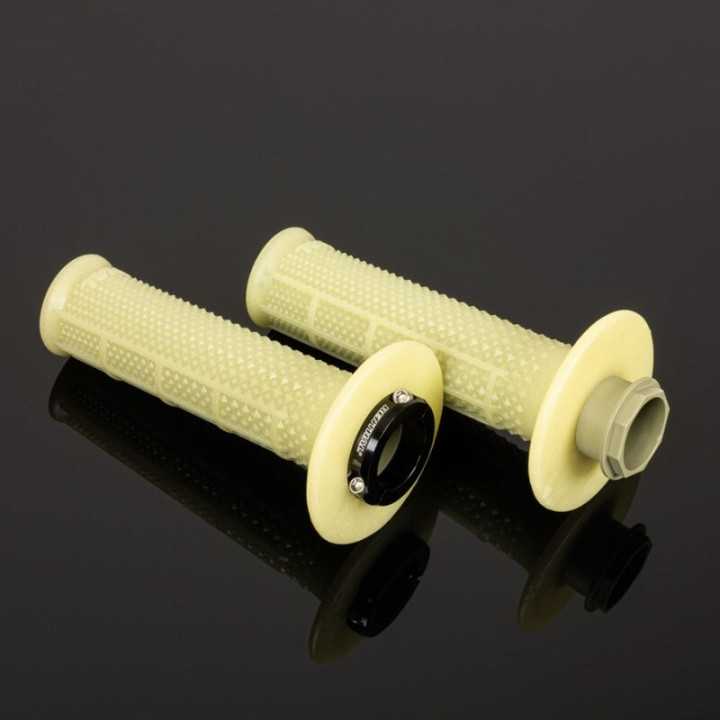 POIGNEES MOTO RENTHAL MX R-Works Lock-On Aramid UltraTacky Tapered Kevlar soft - semi gaufré