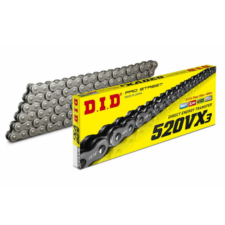 Kit chaine DID SUPERPROX type 520VX3 13/49 COURONNE ACIER Honda CRF 250 2022-25 CRF 450 2017-25