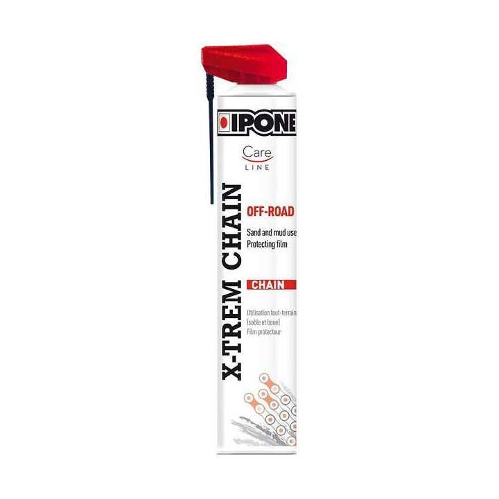 GRAISSE BOMBE CHAINE IPONE SPRAY CARELINE X-TREM CHAIN OFF ROAD 750ML ,moto