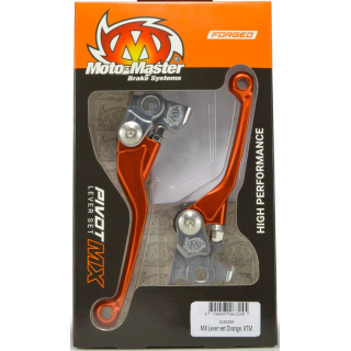PAIRE DE LEVIERS REPLIABLE MOTO MASTER ORANGE KTM EXCF 250 350 2014-2025