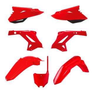 KIT PLASTIQUES CARENAGE POLISPORT RESTYLÉ ROUGE HONDA CR 125 250 2000-01