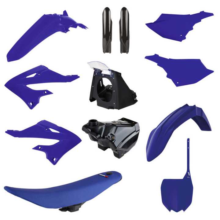 KIT PLASTIQUES CARENAGE POLISPORT RESTYLÉ BLEU YAMAHA YZ 125 250 2002-2021