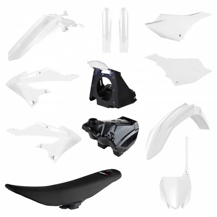 KIT PLASTIQUES CARENAGE POLISPORT RESTYLÉ BLANC YAMAHA YZ 125 250 2002-2021