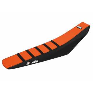 HOUSSE DE SELLE BLACKBIRD ZEBRA NOIRE ORANGE KTM EXCF 250 2020-2023