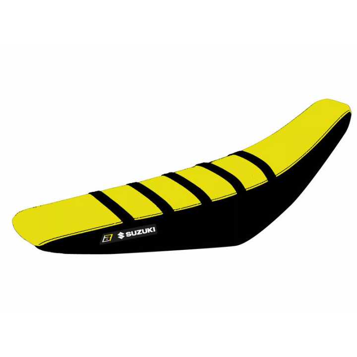 HOUSSE DE SELLE BLACKBIRD NOIRE JAUNE ZEBRA SUZUKI RMZ 250 2019-2024