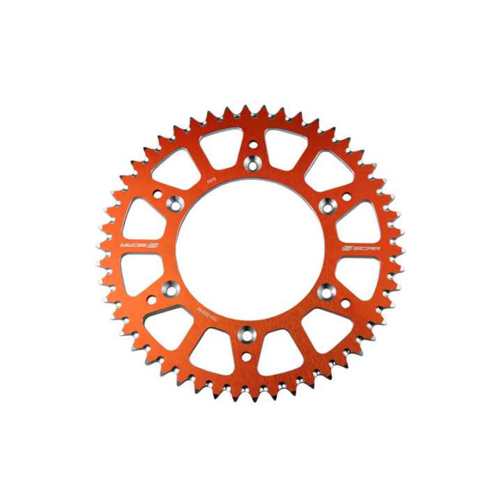 COURONNE SCAR ALU ORANGE TYPE SRS530 PAS 520 48 DENTS KTM EXC 125 1993-2016