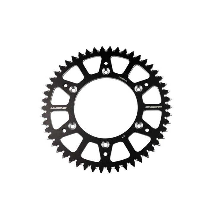 COURONNE SCAR ALU NOIRE TYPE SRS130 PAS 520 48 DENTS YAMAHA YZF 450 2003-2023