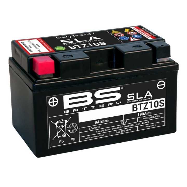 Batterie BS BATTERY SLA sans entretien activé usine - BTZ10S YAMAHA MT-07 2014-2024