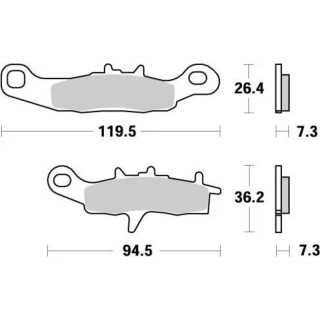 PLAQUETTES DE FREIN AVANT MOTO MASTER NITRO KAWASAKI KX 85 2001-2024