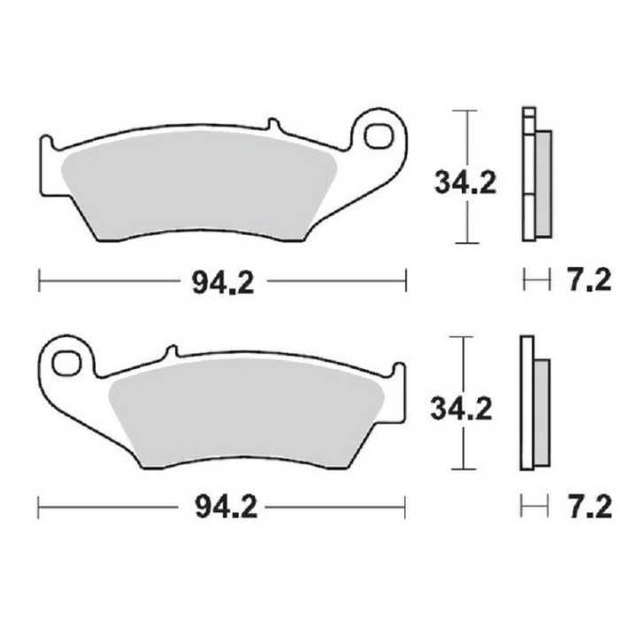 PLAQUETTES DE FREIN AVANT MOTO MASTER NITRO KAWASAKI KX 125 250 1995-2008