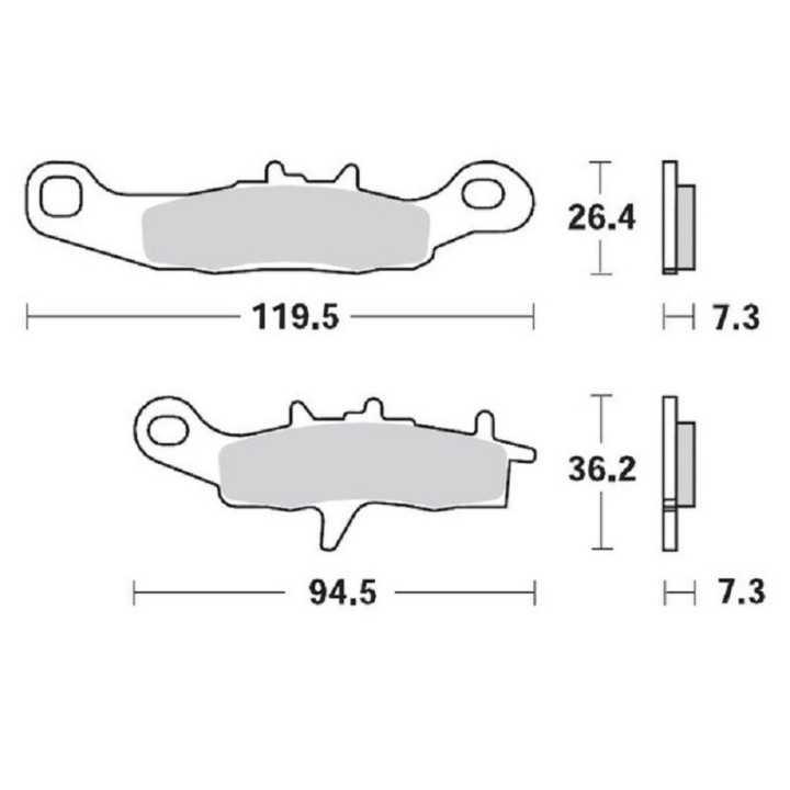 PLAQUETTES DE FREIN AVANT MOTO MASTER NITRO SUZUKI RM 85 2005-2024