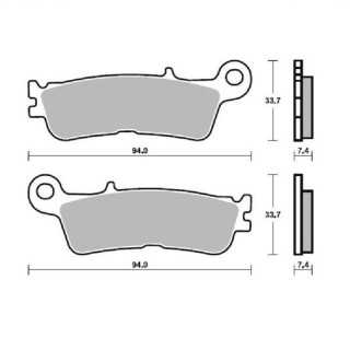 PLAQUETTES DE FREIN AVANT MOTO MASTER NITRO YAMAHA YZF 250 2021-2024