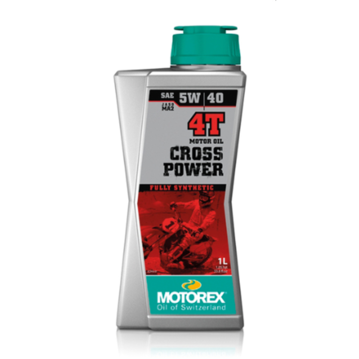 HUILE MOTOREX CROSS POWER 5W40 MOTEUR 4T 1 LITRE