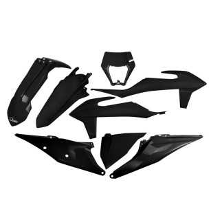 KIT PLASTIQUES NOIR KTM 150 250 300 EXC 2018-23