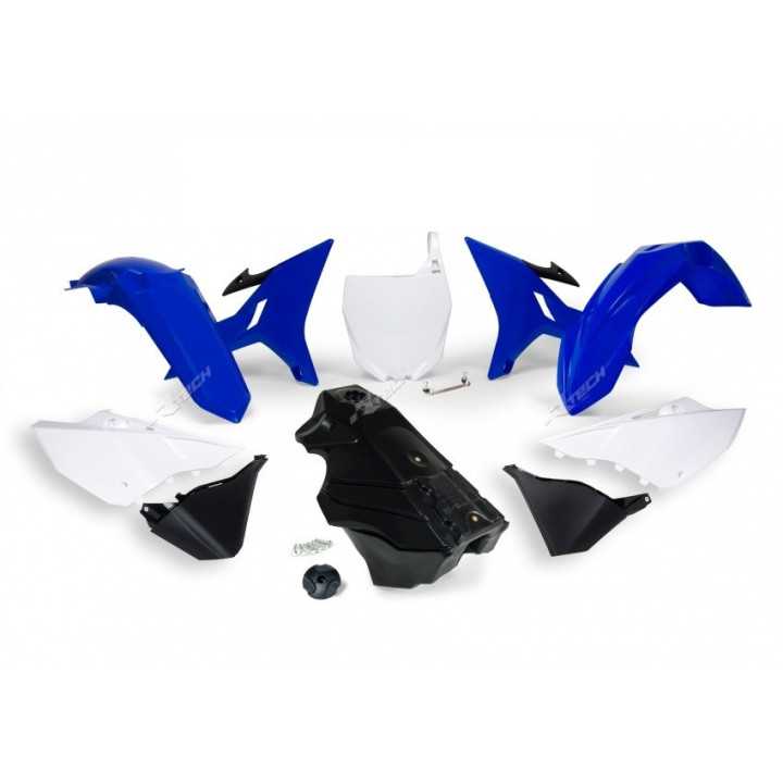 Kit plastique carénage RACETECH Révolution + réservoir couleur origine bleu / blanc / noir - Yamaha YZ125 YZ250 02-2021