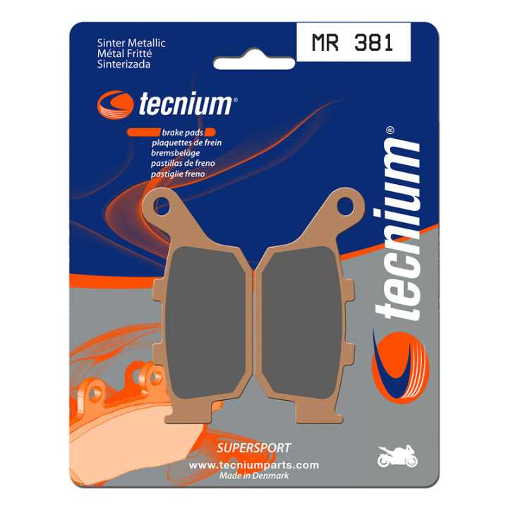 PLAQUETTES DE FREIN ARRIERE TECNIUM MR381 KAWASAKI Z900 2018-2025