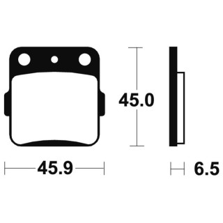 PLAQUETTES DE FREIN AVANT MO84 TECNIUM HONDA CR 85 03/07