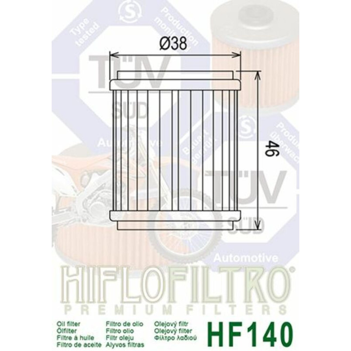 FILTRE A HUILE WRF 450 2009/21 HF140 HIFLOFILTRO