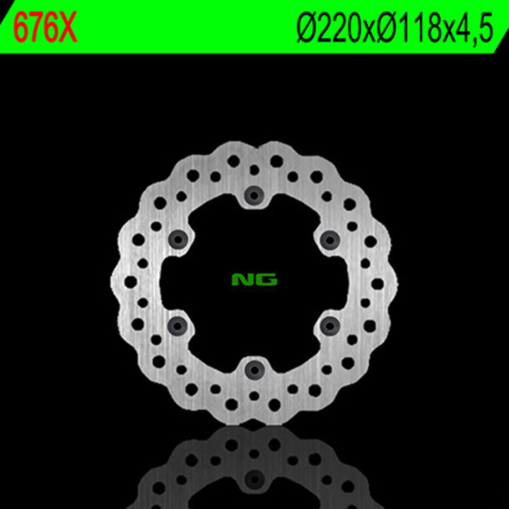 DISQUE DE FREIN ARRIERE A PETALES WAVE NG SUZUKI RM 125 88/99