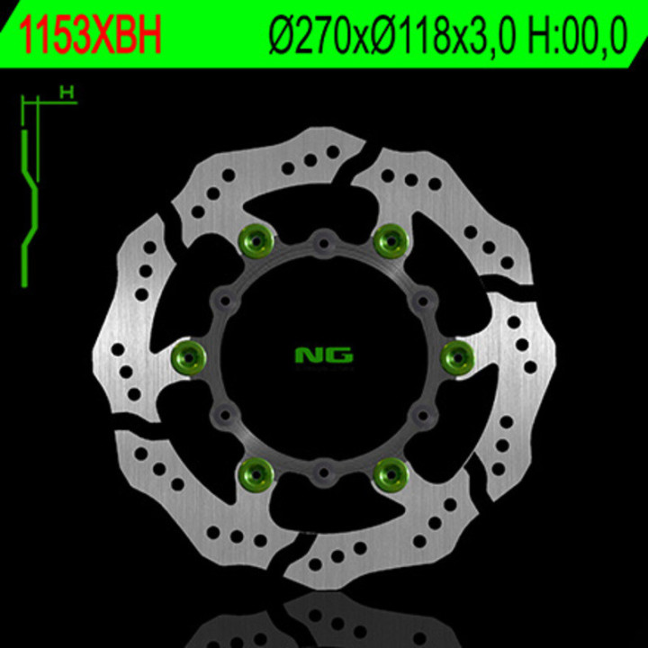 DISQUE DE FREIN AVANT A PETALES WAVE NG YAMAHA YZF 250 16/21