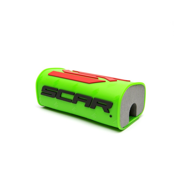 MOUSSE DE GUIDON CROSS SCAR DESIGN 3D VERTE POUR GUIDON SANS BARRE
