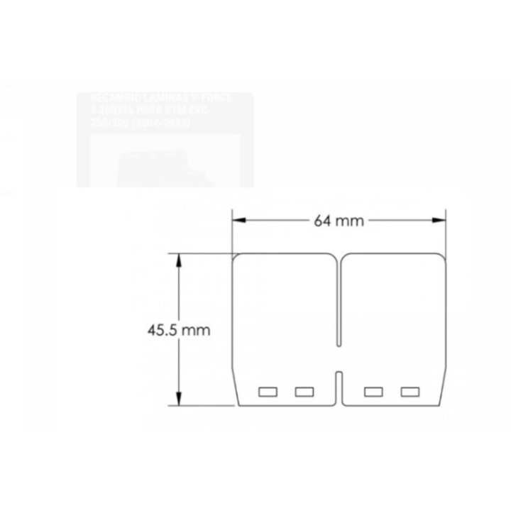 LAMELLES DE RECHANGE POUR BOITE A CLAPETS V-FORCE4 KTM SX 250 04/14